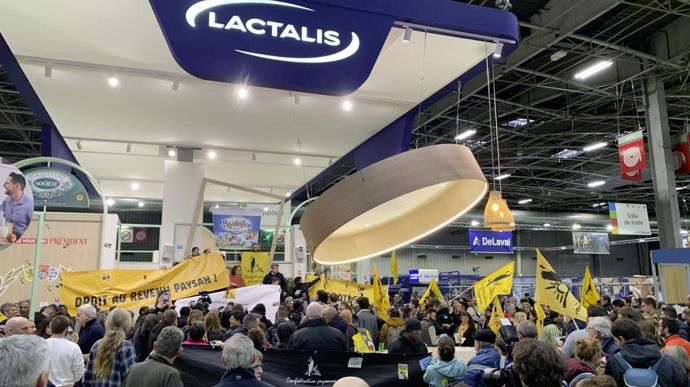Lactalis a été visé plusieurs fois par des actions sur le Salon de l'agriculture.
